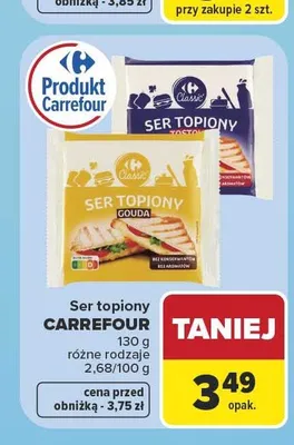 Ser topiony z szynką Carrefour Classic promocja w Carrefour