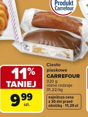 Ciasto piaskowe różne rodzaje promocja w Carrefour Market