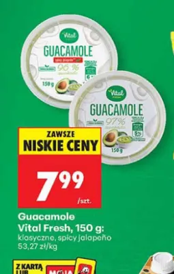 Guacamole klasyczne Vital Fresh promocja w Biedronka
