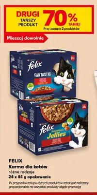 Karma dla kotów Felix Sensations Jellies 24-pak promocja w Kaufland