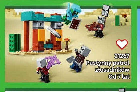 Klocki LEGO Minecraft 21267 Pustynny patrol złosadników promocja w LEGO