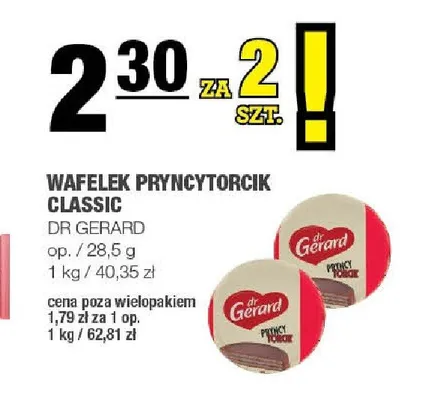 Wafelek Pryncytorcik Classic Dr Gerard promocja w SPAR