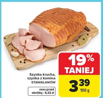 Szynka krucha, szynka z komina promocja w Carrefour