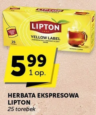 Herbata ekspresowa Yellow Label promocja w Groszek