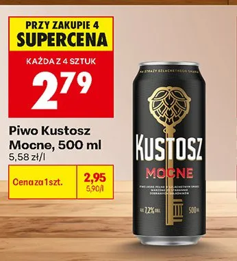 Piwo Kustosz Mocne promocja w Biedronka