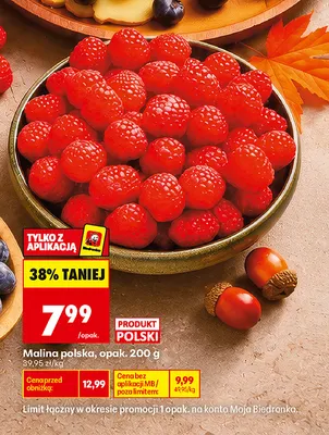 Maliny polskie promocja w Biedronka