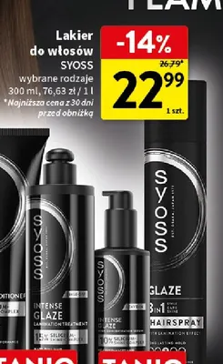 Lakier do włosów Syoss promocja w Intermarche