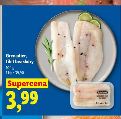 Grenadier filet bez skóry promocja w Lidl