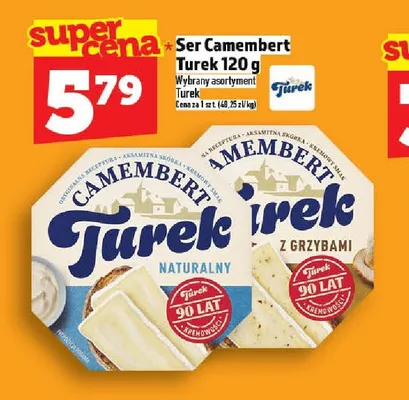 Ser Camembert Turek Z grzybami promocja w TOPAZ