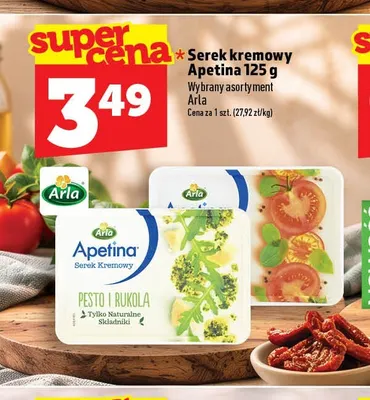 Serek kremowy Apetina pesto i rukola promocja w TOPAZ