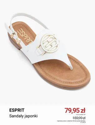 Sandały japonki Esprit promocja w Deichmann