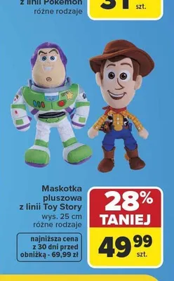 Maskotka pluszowa Toy Story Buzz Astral promocja w Carrefour