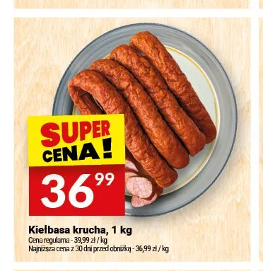 Kiełbasa krucha Białecki Wędzarnia promocja w Twój Market
