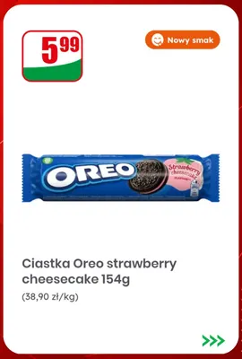 Ciastka Oreo strawberry cheesecake promocja w Dino