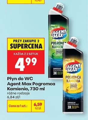 Płyn do WC Pogromca Kamienia różne rodzaje promocja w Biedronka