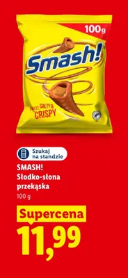 Przekąska słodko-słona Smash! promocja w Lidl