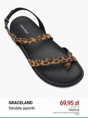 Sandały japonki Graceland promocja w Deichmann