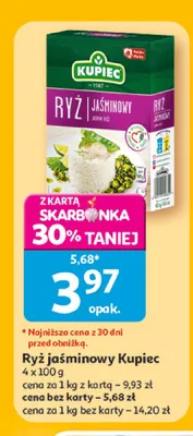 Ryż jaśminowy Kupiec promocja w Auchan