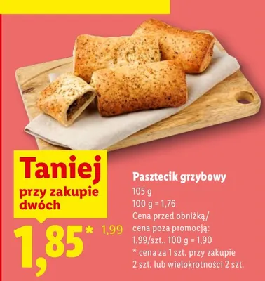 Pasztecik grzybowy Lidl promocja w Lidl