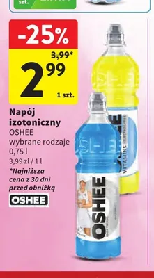 Napój izotoniczny Oshee promocja w Intermarche
