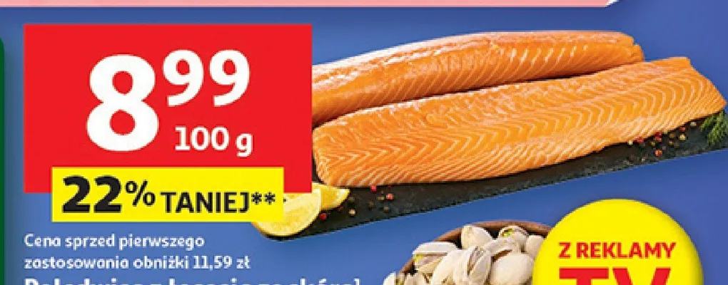 Polędwica z łososia ze skórą Auchan promocja