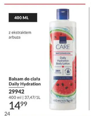 Balsam do ciała Daily Hydration z ekstraktem arbuza Avon promocja w AVON