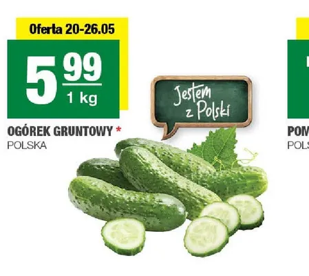 Ogórek gruntowy polski promocja w SPAR
