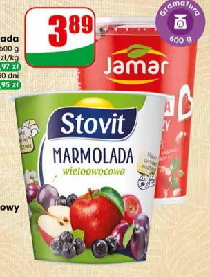 Marmolada 2 rodzaje promocja w Dino