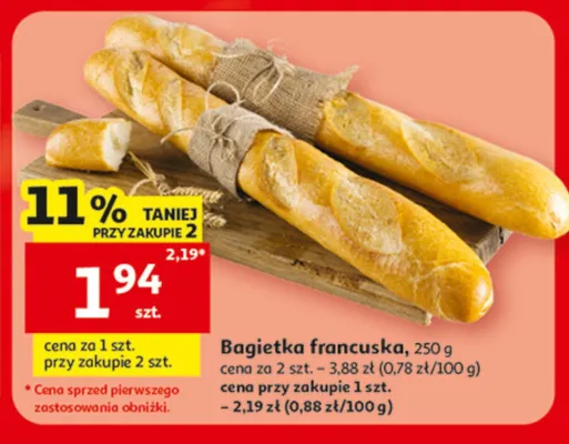 Bagietka francuska promocja w Auchan