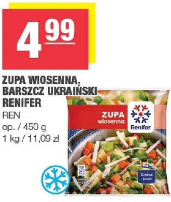 Zupa wiosenna, barszcz ukraiński Renifer Ren promocja w SPAR