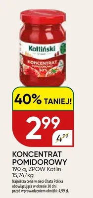Koncentrat pomidorowy promocja w Chata Polska