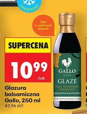 Glazura balsamiczna Gallo promocja w Biedronka