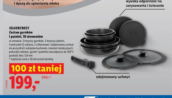 Zestaw garnków i patelni SILVERCREST promocja w Lidl