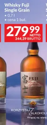Whisky Fuji Single Grain promocja w Makro