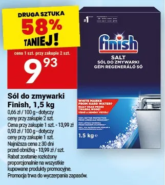 Sól do zmywarki Finish promocja w Twój Market