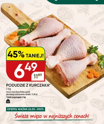 Podudzie z kurczaka promocja w Chata Polska