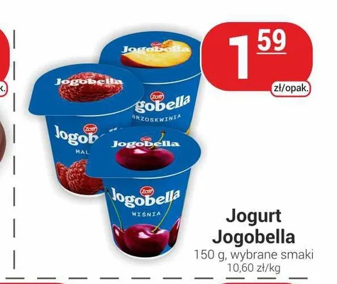 Jogurt owocowy Jogobella promocja w Delikatesy Sezam