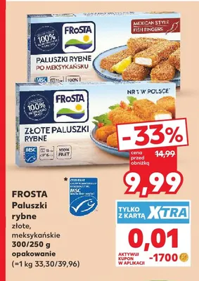 Paluszki rybne meksykańskie Frosta promocja w Kaufland