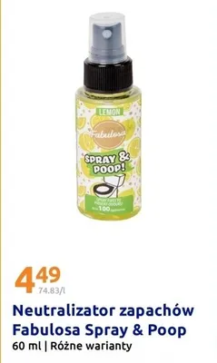 Neutralizator zapachów Spray & Poop promocja w Action