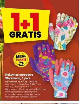 Rękawice ogrodowe Workmann promocja w Twój Market