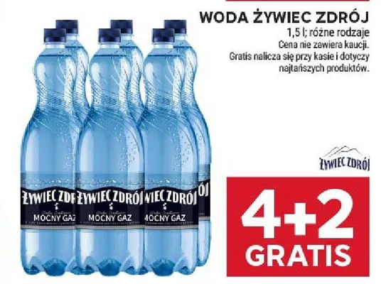 Woda Żywiec Zdrój różne rodzaje promocja w Stokrotka