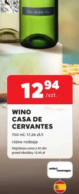 Wino Casa de Cervantes promocja w Stokrotka