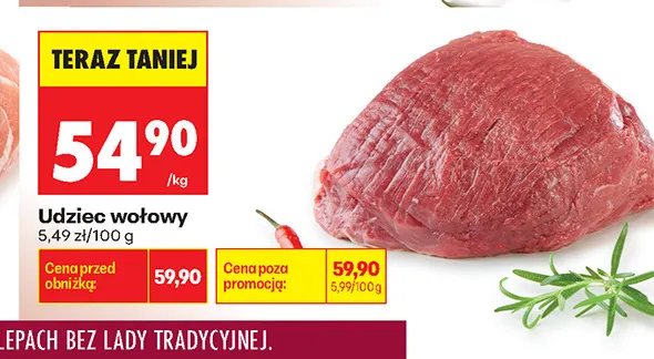 Udziec wołowy promocja w Biedronka