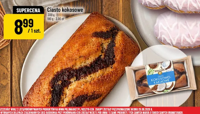 Ciasto kokosowe Dan Cake promocja w POLOmarket
