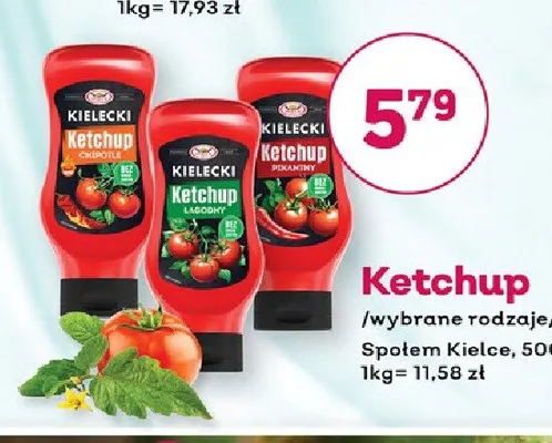 Ketchup łagodny Kielecki promocja w Bliski