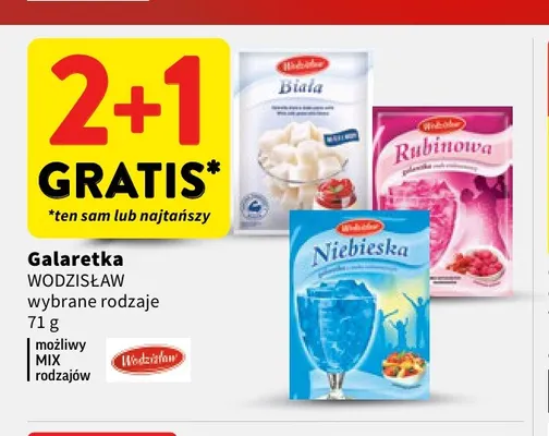 Galaretka Wodzisław niebieska promocja w Intermarche