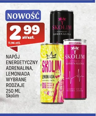 Napój energetyczny Adrenalina Skolim promocja w Społem Praga