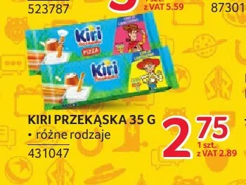 Przekąska serowa z paluszkami Kiri pizza promocja w Selgros
