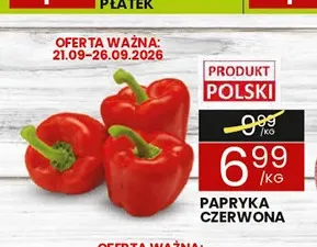 Papryka czerwona promocja w Wafelek