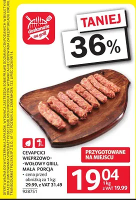 Cevapcici wieprzowo-wołowe grill promocja w Selgros